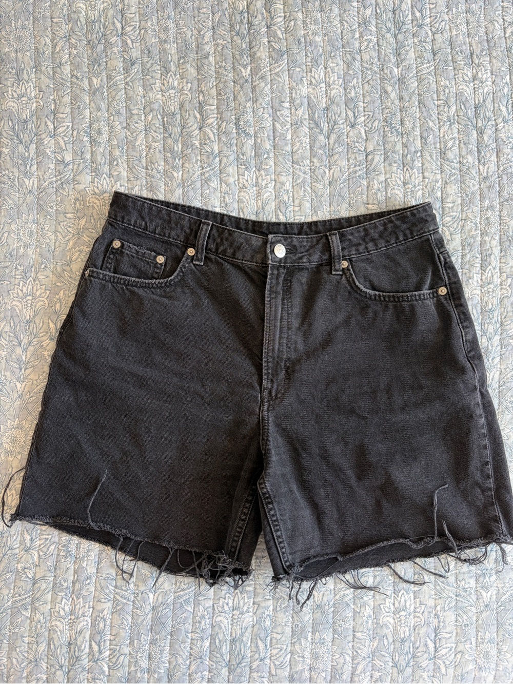 Women's Black Denim Cutoff Shorts